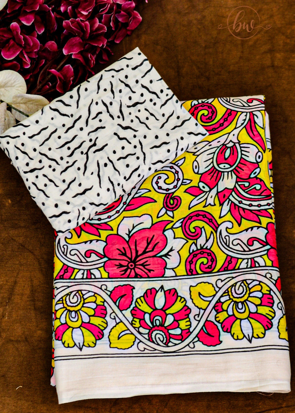 Citrus & Ruby Saree