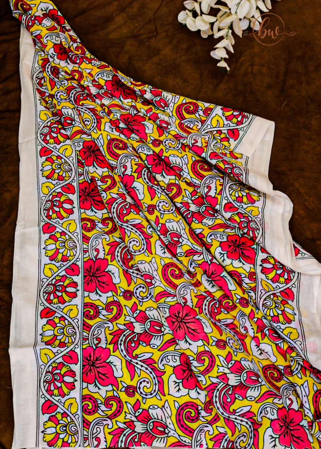 Citrus & Ruby Saree