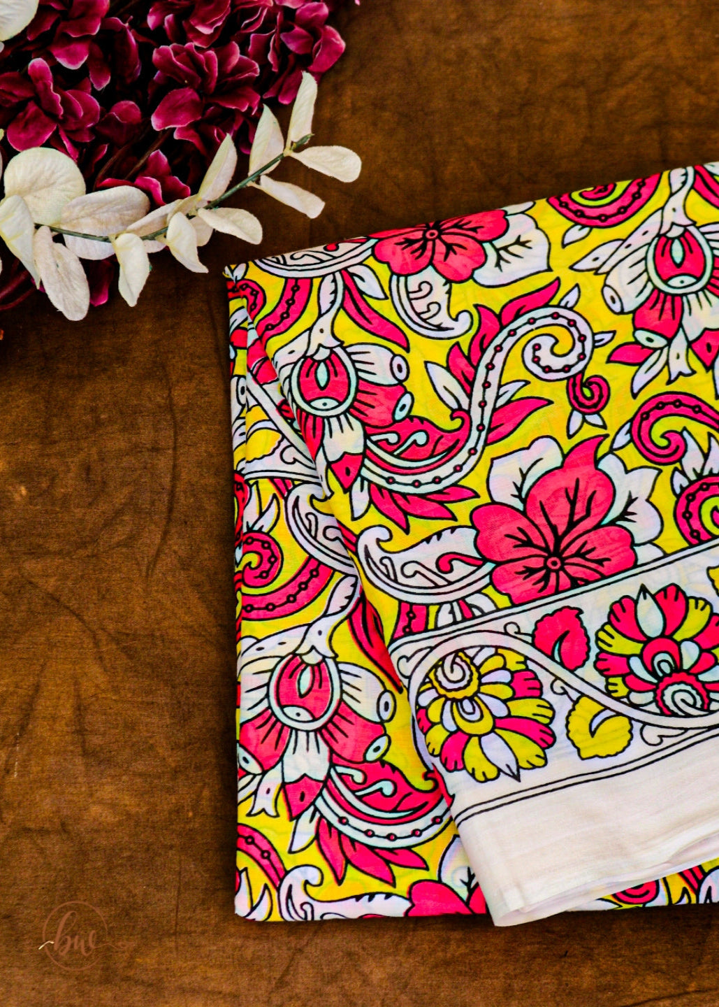 Citrus & Ruby Saree