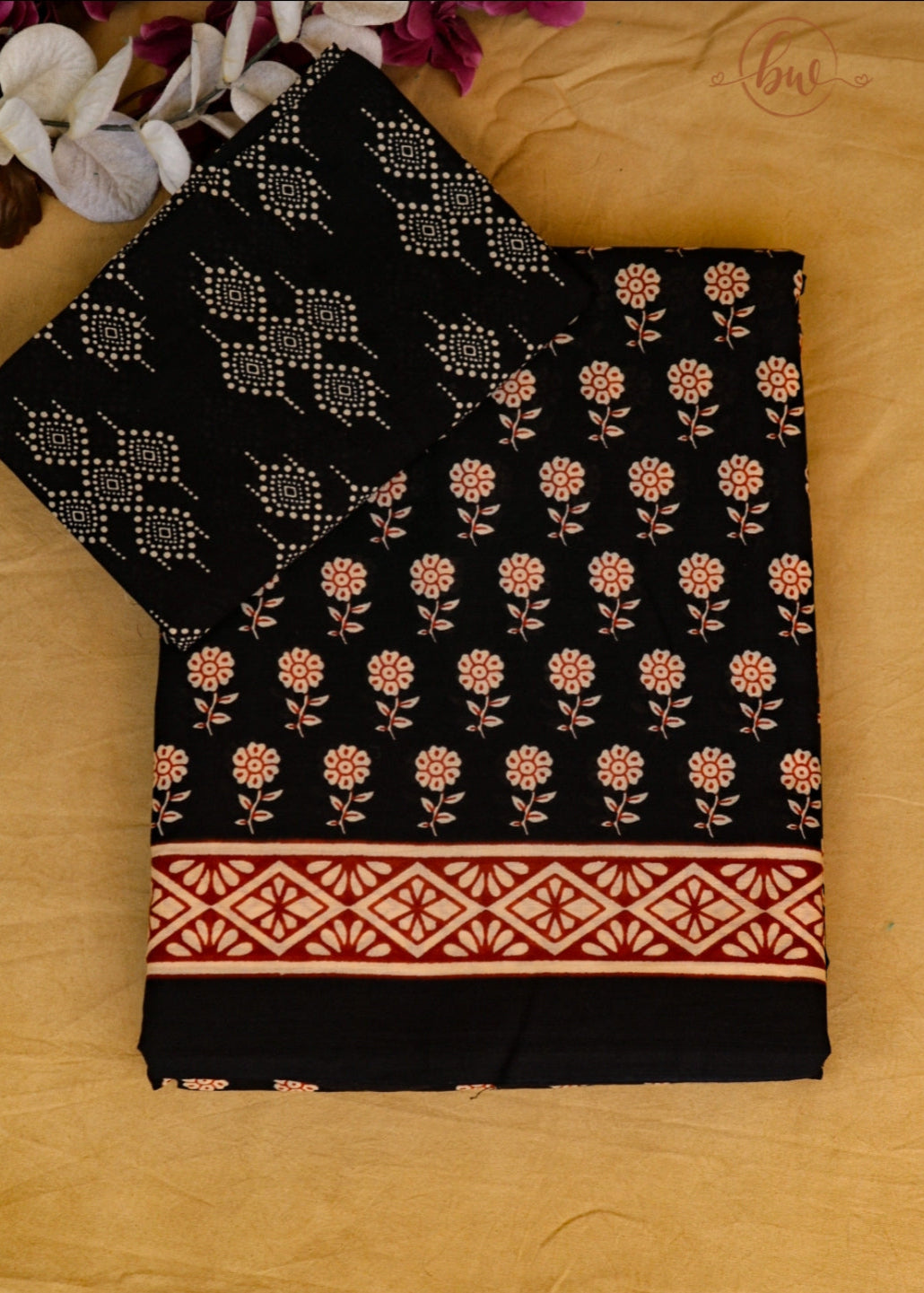 Moonlit Blossom Saree