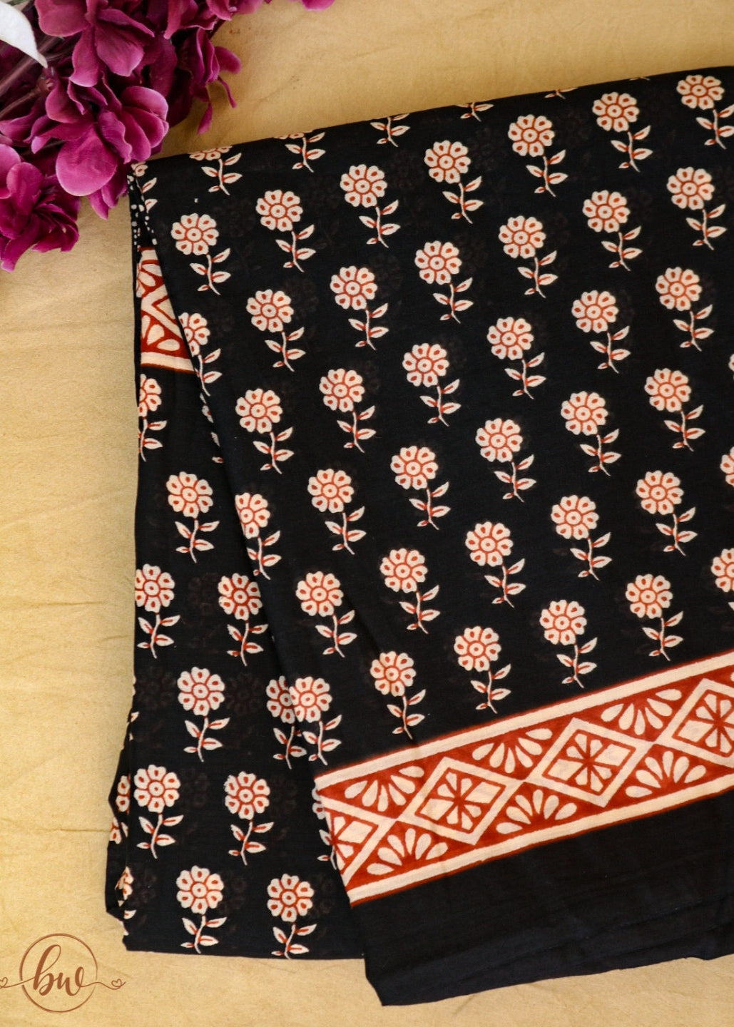 Moonlit Blossom Saree