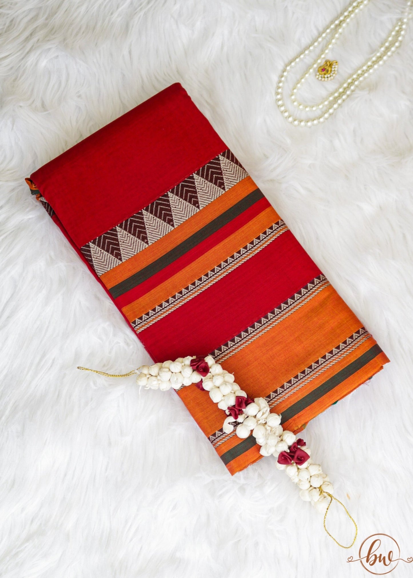 Narayanpeth Majesty Saree Red