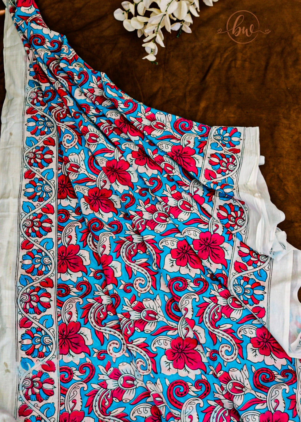 Sapphire & Scarlet Saree