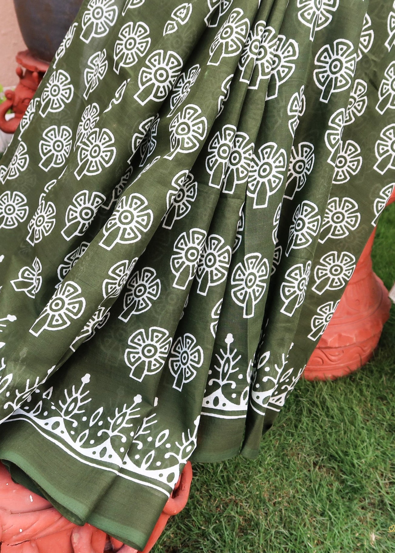 Jade Bloom Saree