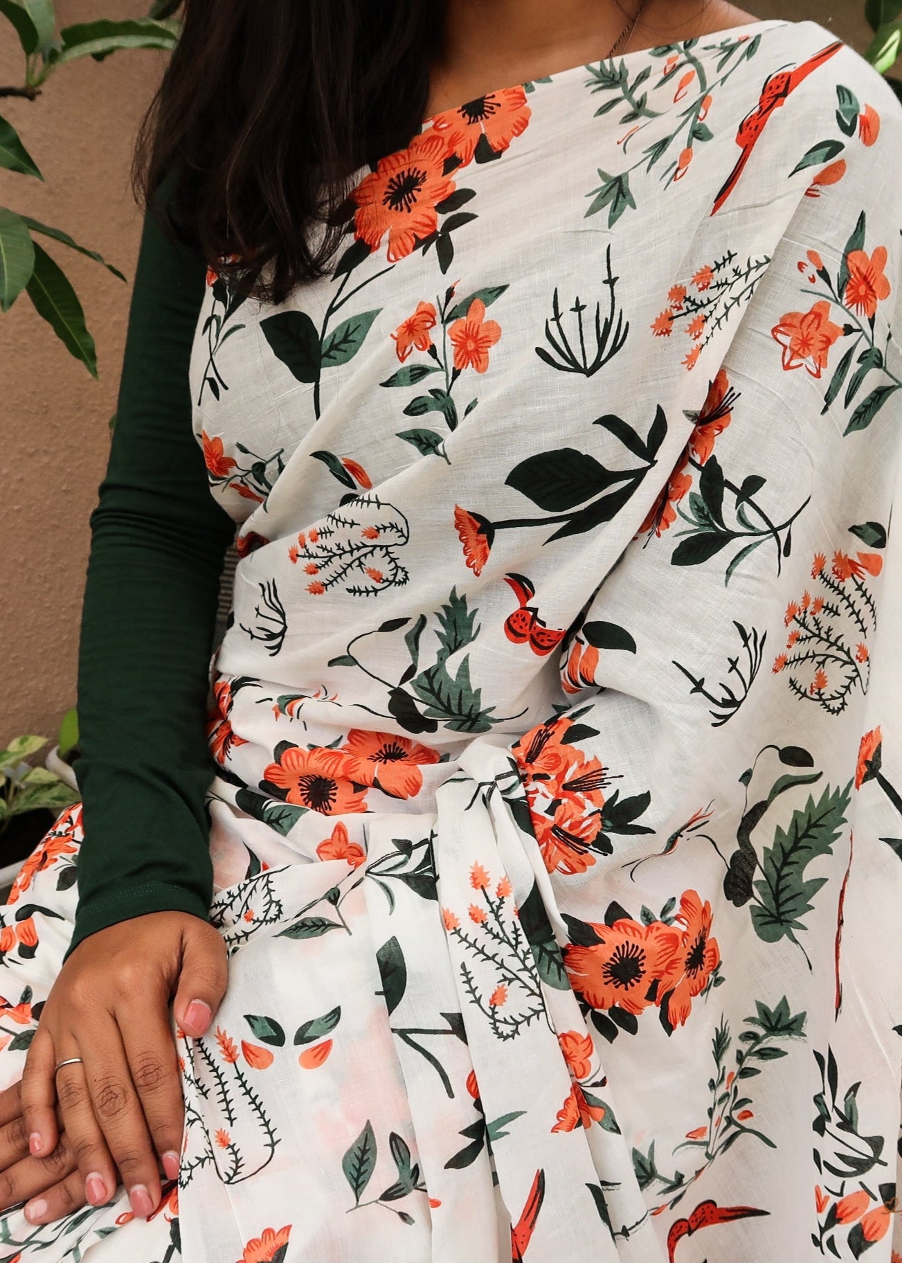 Sunburst Floral Saree