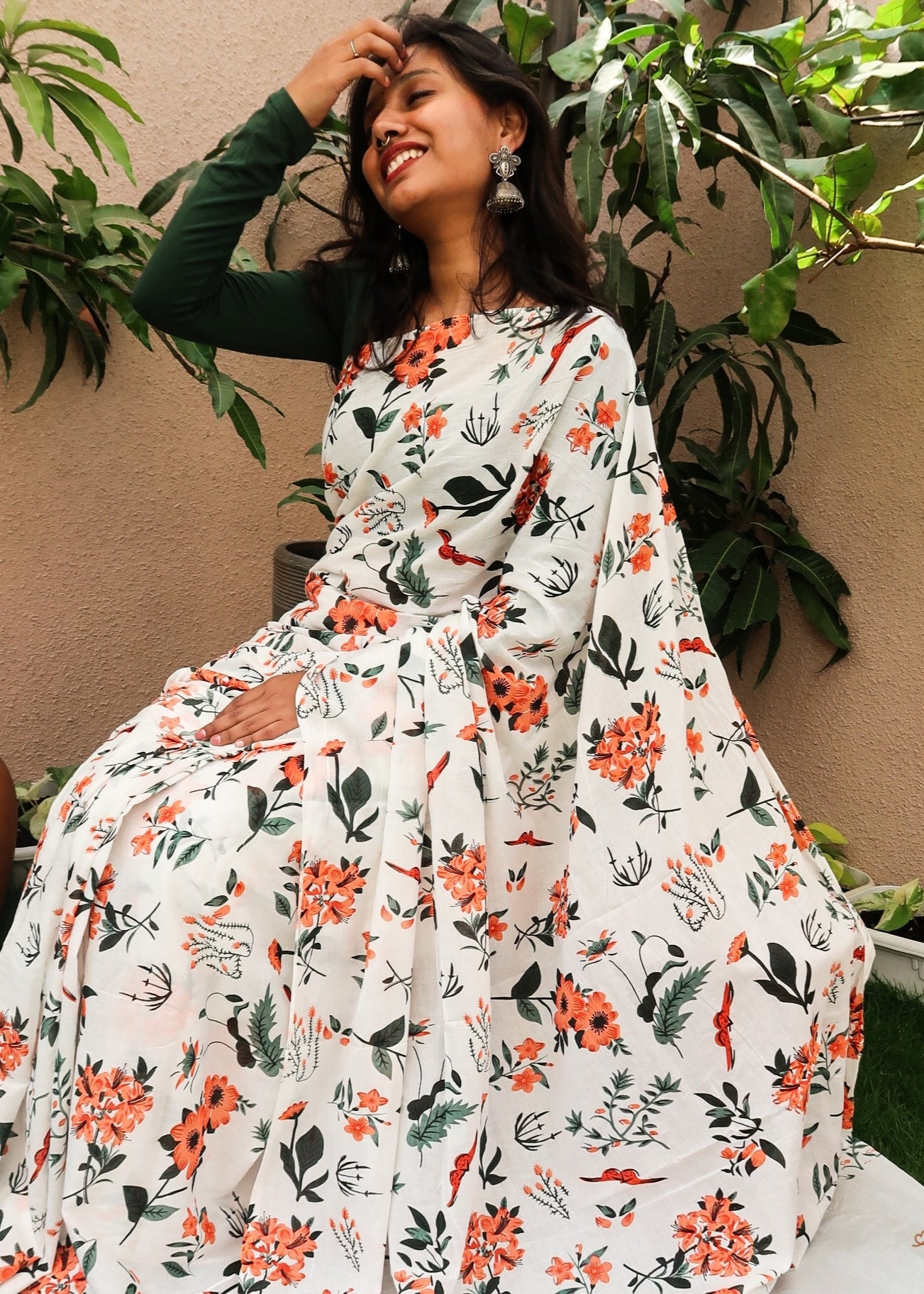 Sunburst Floral Saree