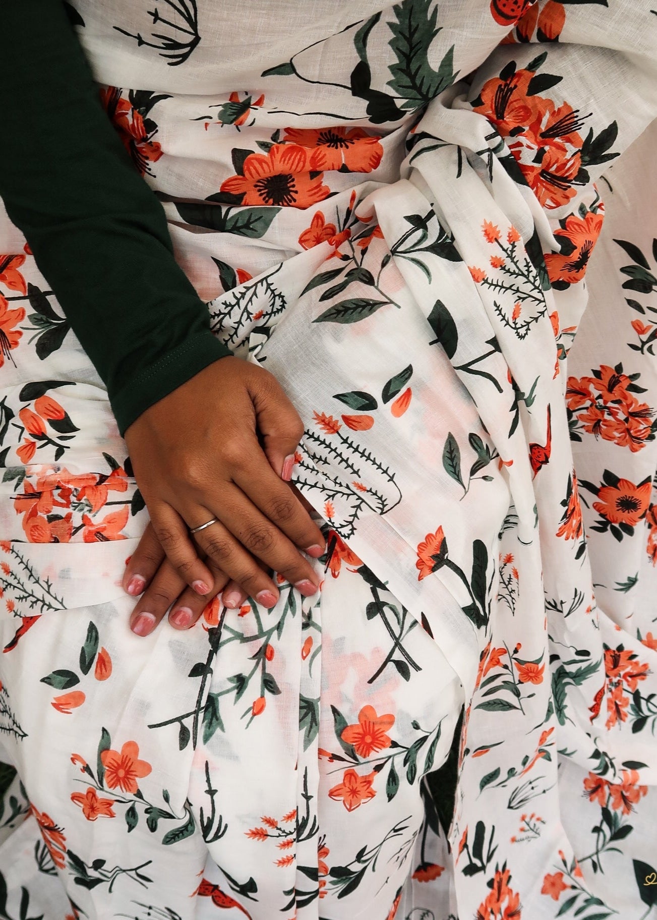 Sunburst Floral Saree
