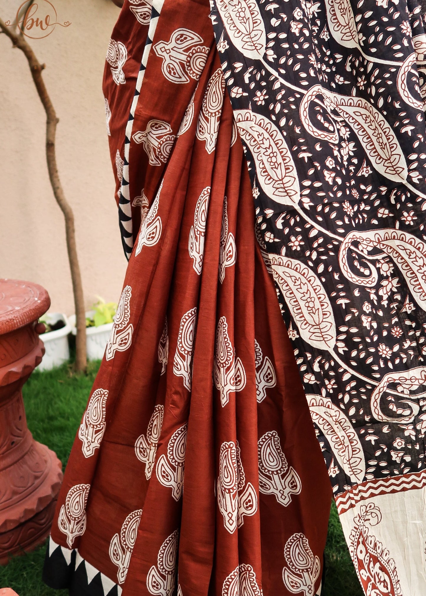 Terracotta Twilight Saree
