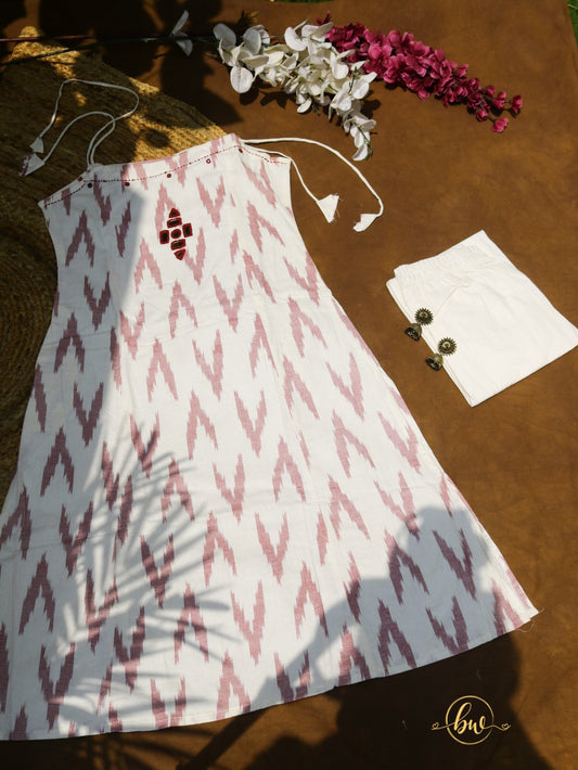 Gulabi Ehasas Spaghetti Strap Cotton Kurta Set