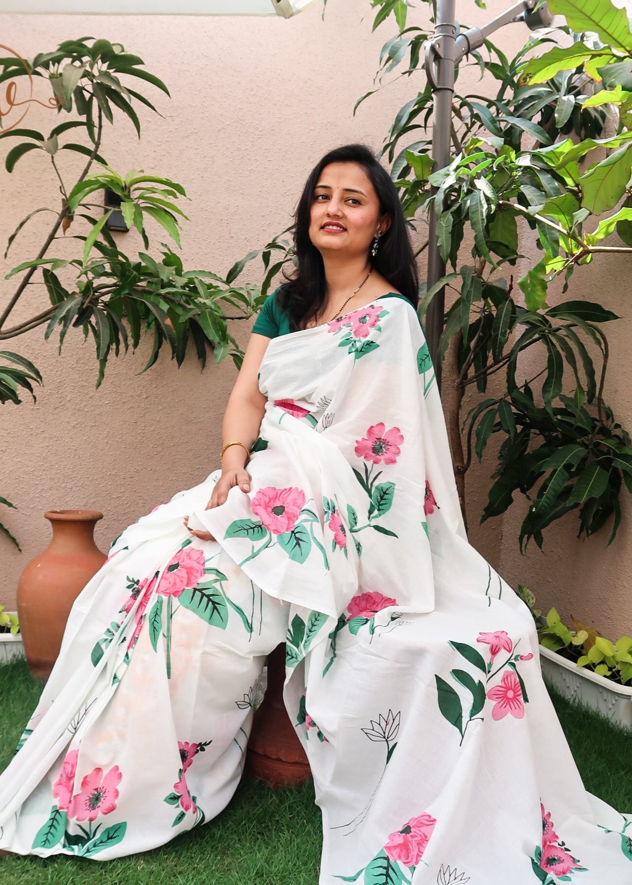 Wild Rose Saree